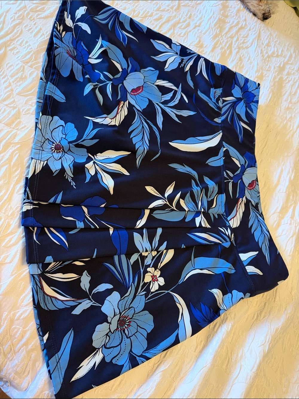 Tommy Bahama Navy Floral A-Line Skort